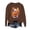 Brown, variant on Womens Sweatshirts Halloween Crew Neck Trendy Halloween Oversized Shirts for Women Spooky Season Halloween Skeleton Sweater Fall Clothes Tops Halloweens Outfits
