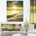 thumbnail image 1 of Yellow Sunlight over Crystal Waters - Seascape Canvas Art Print, 1 of 3