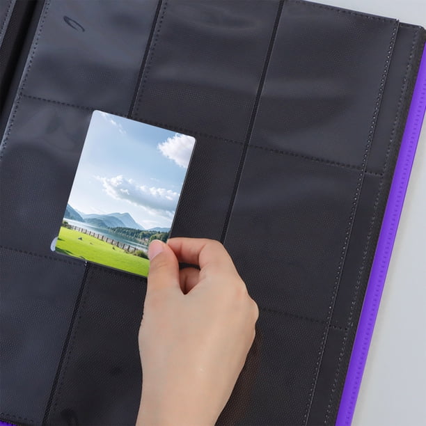 Álbum Carpeta De 9 Bolsillos Con 360 Fundas De Carga Lateral Para Tarjetas Coleccionables: Protección Y Estilo Para Tus Cartas Deportivas Y Juegos