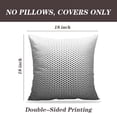 thumbnail image 2 of LALILO Throw Pillow Covers Geometric Black And White Graphic Cushion Cover 18" x 18", 2 Pack, 2 of 6