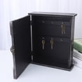 thumbnail image 3 of Shisuyan Wall Mount Wood Key Box Black 1Pack 10.2*2.8in, 3 of 7