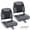 Dark Grey, variant on Garvee 2 Pack Folding Boat Seats Low Back, Waterproof Marine Grade PVC Leather Fishing Boat Seat with Thickened Sponge, Rust-Proof Aluminum Hinges for Fishing, Pontoon, Speedboat