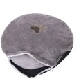 thumbnail image 3 of Perrera redonda Almohada para gatos extraíble y lavable Forma de donut Cesta pequeña Almohada suave para gatitos y gatos Diámetro gato Cesta para gatos Casa para gatos con cesta de almohada extraíble (gris) 50 cm ER, 3 of 4