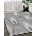 thumbnail image 3 of Ahgly Company Machine Washable Indoor Round Transitional Gray Area Rugs, 8' Round, 3 of 7