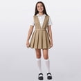 thumbnail image 2 of Girls Summer Dresses Girls School Scooter Skirt Stretchy Overall Dresses, 2 of 9