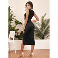 thumbnail image 3 of SOMER Cocktail Dresses for Women Wedding Guest Dress Sexy Sleeveless Black Midi Cutout Twist Party Formal Bodycon Casual Fashion Elegant Prom 2025, 3 of 6