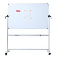 thumbnail image 4 of VIZ-PRO Double-sided Magnetic Mobile Whiteboard, 60 x 36 Inches, Aluminium Frame and Stand, 4 of 5