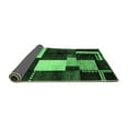 thumbnail image 2 of Ahgly Company Indoor Square Abstract Emerald Green Modern Area Rugs, 7' Square, 2 of 4
