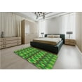 thumbnail image 4 of Ahgly Company Indoor Square Patterned Seaweed Green Area Rugs, 4' Square, 4 of 6