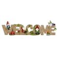 thumbnail image 1 of Cartel de bienvenida de resina con diseño de gnomo caprichoso para decoración de jardín, 1 of 3