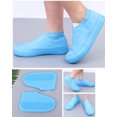 thumbnail image 3 of Cubrezapatos impermeables antideslizantes de goma para la lluvia, chanclos elásticos para viajar, cubrezapatos reutilizables para botas brillar Electrónica, 3 of 3