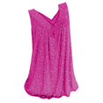 thumbnail image 5 of Workout Tank Tops for Women Plus Size Tank Tops for Women Summer,Womens Loose Fit Sleeveless T Shirts Boho Floral Print Casual V Neck Tunic Tees Blusas De Mujer Elegantes, 5 of 6