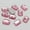 Pink, variant on U8MO 100 Flatback Acrylic Rectangle Sewing Rhinestone Gem Button 10X14mm Sew on beads-Red