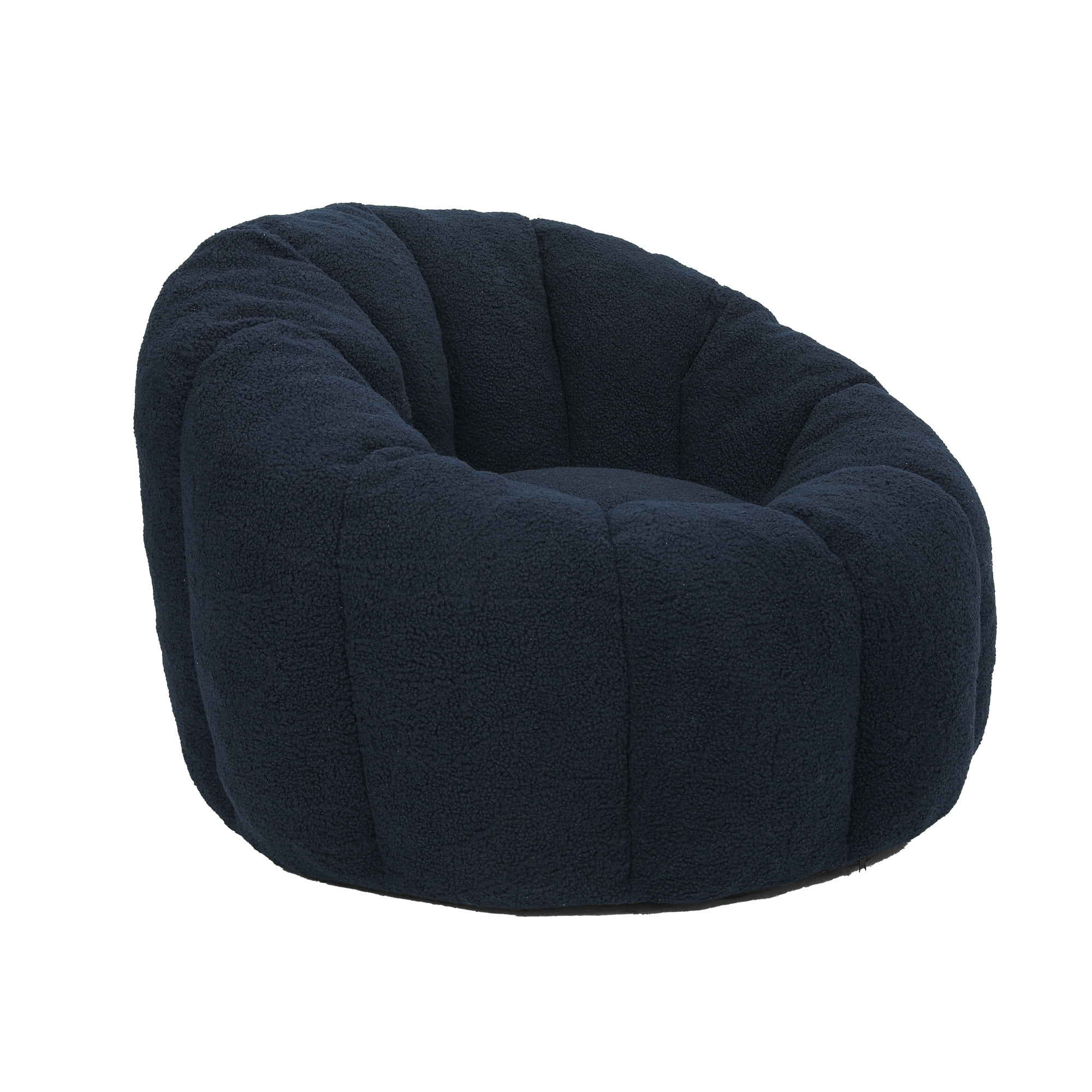 Jopath Bean Bag Chair for Adults and Kids,Oversized Bean Bag Sofa with Armrests Stuffed High-Density Foam,Lazy Sofa Floor Sofa for Living Room Bedroom,Dark Blue