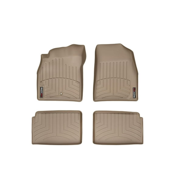 WeatherTech Custom Fit FloorLiners compatible with 2006-2011 Chevrolet HHR - 1st & 2nd Row (2-pc. Rear Liner), Tan