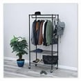 thumbnail image 5 of Alera Wire Shelving Garment Rack, 30 Garments, 36w x 18d x 75h, Black, 5 of 8