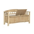 thumbnail image 4 of Linon Gilman Entryway Storage Bench, 18" Seat Height, Natural Wash Finish, 4 of 14