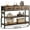 Rustic Brown2, variant on Lulive Entryway Table with Power Outlets, Console Table with 3 Fabric Drawers, Sofa Table for Living Room, Hallway, Couch, Foyer, Height Adjustable (Black, 43")