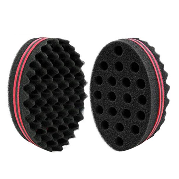 JuLam Double Side Hair Care Sponge Barber Hair Brush Sponge Wave Hair