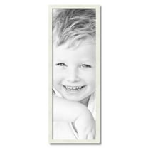 ArtToFrames 12" x 35" White Picture Frame, 12x35 inch White Wood Poster Frame (WOM-5140)