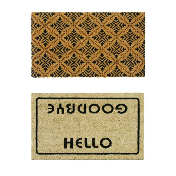 RubberCal "Coir Walkoff Mats" 2 Coco Coir Mats 18" x 30"