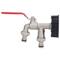 thumbnail image 3 of Adaptador de contenedor IBC Conector doble Manguera de drenaje de tanque de latón Grifo Válvula de grifo Accesorio Pieza Tipo de boquilla de doble cabezal, 3 of 9