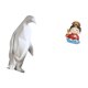 thumbnail image 5 of Escultura de pingüino,Escultura de pingüino para decoración nórdica del hogar,Estatua de la Madre,Estatua de madre para decoración del hogar,Escultura Figura Animal Decoración Regalos, 5 of 8