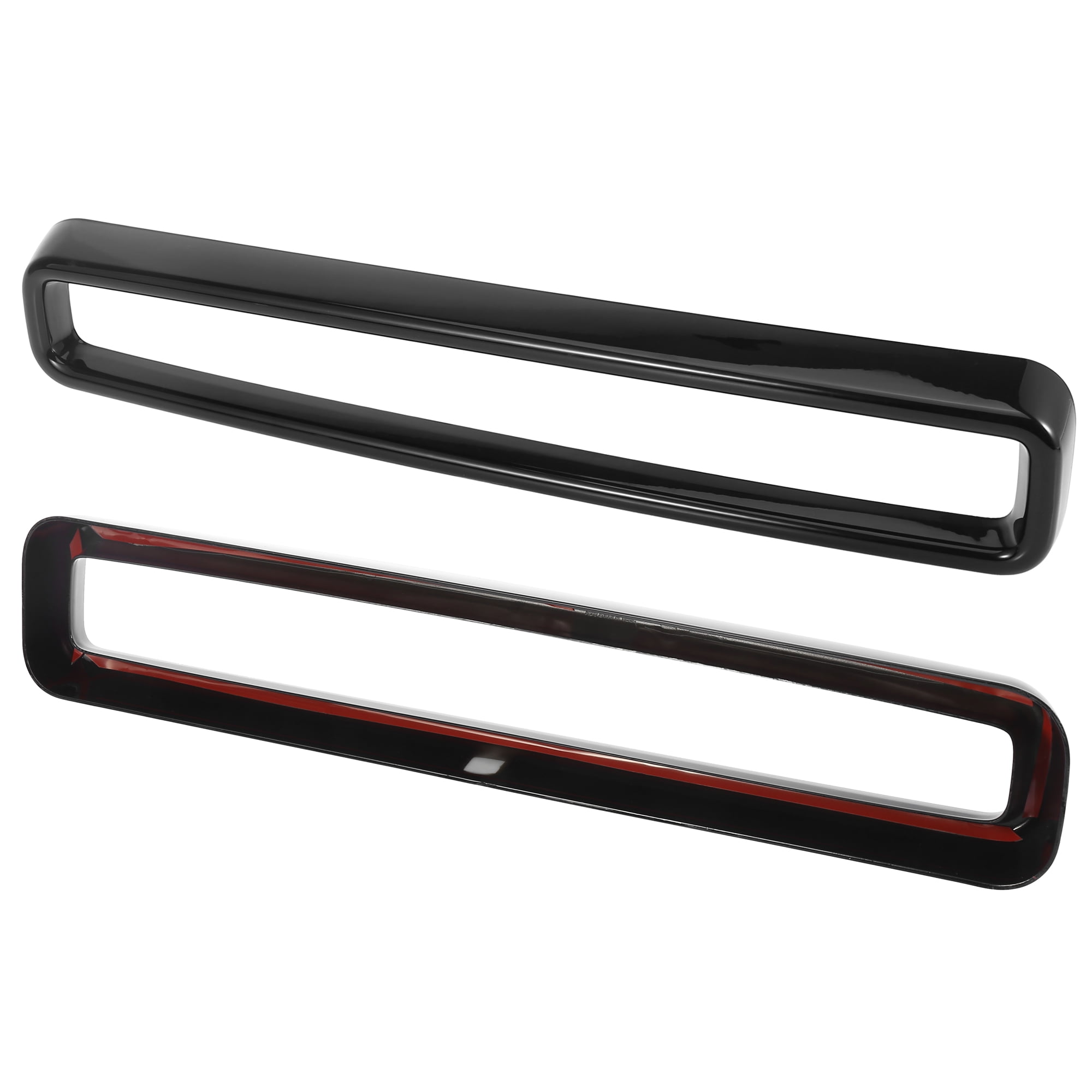 Unique Bargains 1 Set Black Front Grill Insets Trim Cover for Dodge Challenger 2015-2020