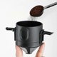 thumbnail image 3 of Cone Coffee Dripper Filter, Stainless Steel Coffee Filters Coffee Maker With Cleaning Brush For Home Office, 3 of 5