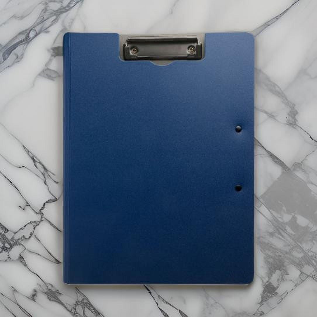 6Pack A4 Foldable Clipboard with Spring Action Clamp, Punchless Design for Office, School, or Commercial Use, Strong Clips for File Folders, Bulk Pack for Letter or A4 Size Documents