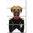 thumbnail image 2 of Boxer Dog in Military Uniform - Animal Canvas Art Print, 2 of 3