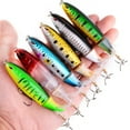 thumbnail image 3 of SPRING PARK Hard Bait Lifelike Artificial with Bright Colors 3D-eyes Fishing Lure ABS Plastic Treble Hook, 3 of 7