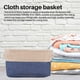thumbnail image 3 of Cestos de almacenamiento ckepdyeh, cesta de tela para almacenamiento con dos asas, contenedores de juguetes plegables para guardar ropa, organizador para el hogar para dormitorio, oficina, armario,, 3 of 8