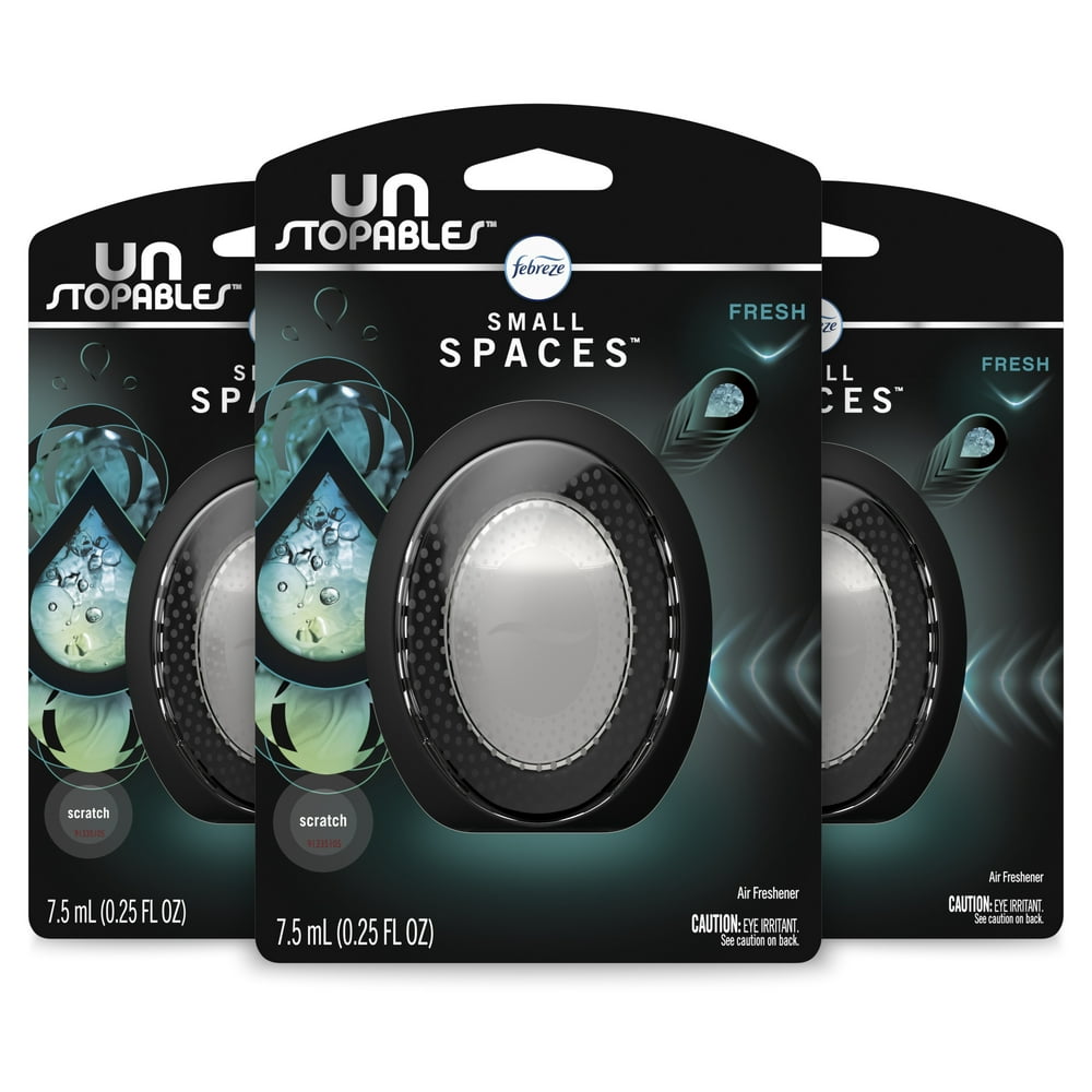 Febreze Unstopables Small Spaces Air Freshener, Fresh, 3 ct Walmart
