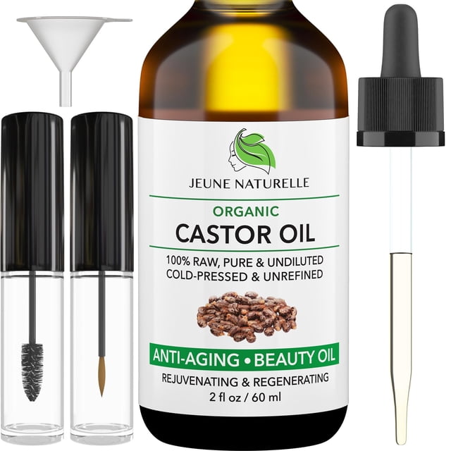 Aceite de ricino Jeune Naturelle orgánico prensado en frío 60 ml
