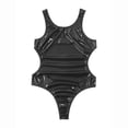 thumbnail image 5 of Lencería para hombre, traje de baño de charol con efecto mojado, espalda abierta, escote en U, sin mangas, lencería, traje de baño de una pieza, ropa de baño para fiesta, 5 of 5