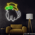 thumbnail image 3 of Glowneon Cute Cat With Hat Neon Sign, Cool Cat Led Sign, Gift For Kid, 3 of 5