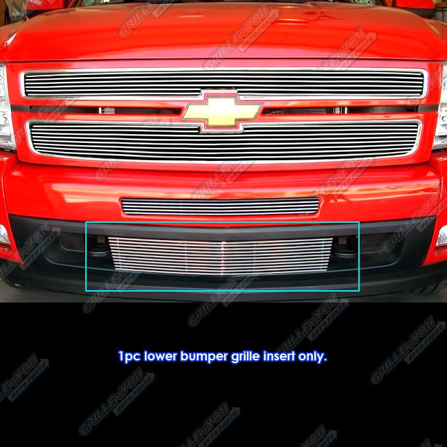 Fits 20072013 Chevy Silverado 1500 Lower Bumper Billet Grille Grill