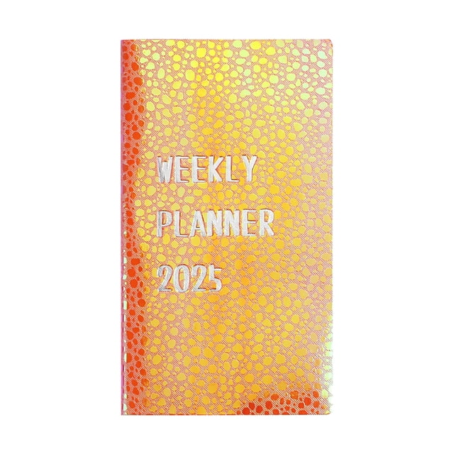 Orange A6 Planner Notebook 2025 Daily Schedule Organizer 120 Pages Pocket Notebook For Journaling Memo Travel Diary Orange 6.81 Inch X 3.78 Inch