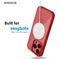 thumbnail image 4 of for iPhone 15 Pro Case Clear Magnetic Compatible with Magsafe, Thin Slim Transparent Non Yellowing, Hybird Soft Silicone Bumper & Hard Plastic Protective Cover for Women, Red, 4 of 13