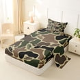 thumbnail image 2 of Feelyou Plane Camo Print Twin Sheet Sets for Kids, Rustic Camouflage Bedding for Kids, Green, 3pcs, 2 of 5