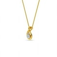 thumbnail image 2 of 0.11 Ct Round Cut Lab-Created Diamond Solitaire Necklace 18" 14K Yellow Gold Plated, 2 of 2