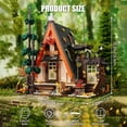 thumbnail image 2 of Vyytoz 1800Pcs A-Frame Forest Cabin Building Set with Light, Creative Display Toy, Outdoor Scene Collection, 2 of 7
