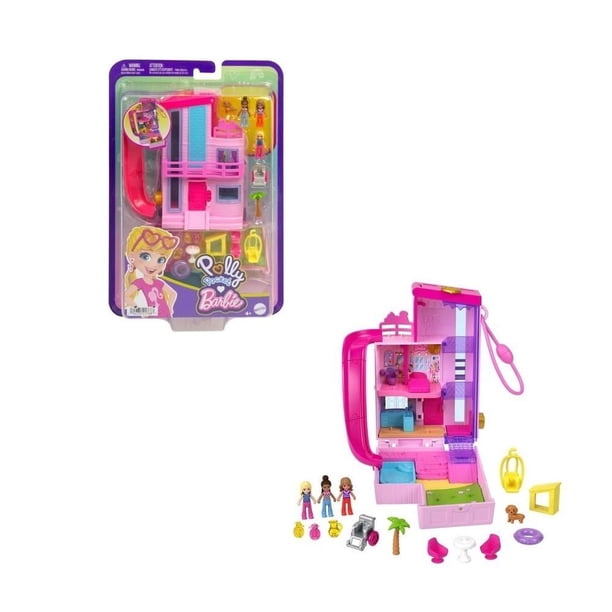 Set de Juego Polly Pocket Compacto Mundo Sorpresa Barbie