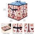 thumbnail image 3 of Eiffel Tower Foldable Storage Bin with Handle, 10.8"x10.5"x10.6", Large Capacity, 3 of 6