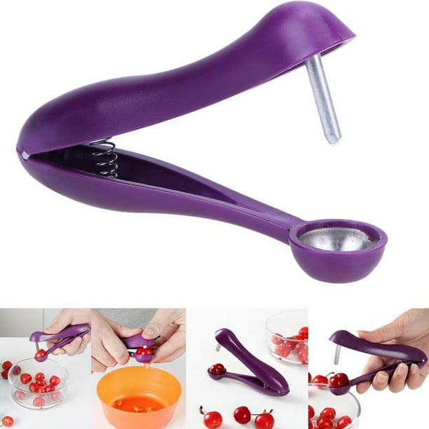 Cherry Olive Pitter Stoner Stone Pit Seed Remover Easy Squeeze Grip Xmas Gift Walmart Com Walmart Com