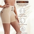 thumbnail image 6 of Pink Season Women Underpants Breathable High Waist Slimming Solid Color Figure Shaping Tummy Control Anti-septic High Elasticity Women Boxers Inner Wear Clothes, 6 of 8