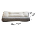 thumbnail image 3 of Fiudx Cama Ortopédica Ergonómica, Diseño Cilíndrico Blanco, Favorece La Alineación Del Cuello y La Columna, Transpirable y Cómoda, Funda de Almohada Lavable a Máquina, Compatible con Todas Las Posici, 3 of 6