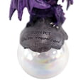 thumbnail image 2 of Ruth Thompson Hoarfrost Purple Dragon On Pearl Glass Ball Ornament Figurine 5"H, 2 of 7
