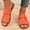 Orange, variant on Beach Sandals Slipper Woman Sandal Wedges New Summer Flat Shoes with Women'S Sandals and Casual Open Toe Slippers Womens Slippers Flat Sandals